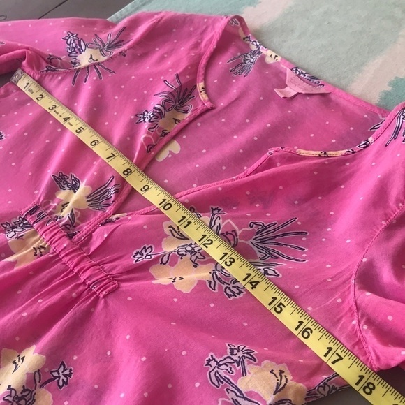 Lilly Pulitzer Hotty Pink Lady Loves Polka Dots Print Clementine Pullover Top - Picture 9 of 10